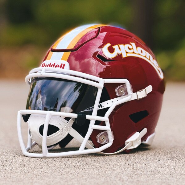 Riddell Cyclones Script Cardinal SpeedFlex Mid-Size Helmet